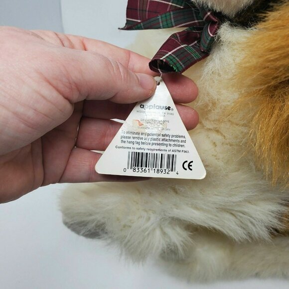 Vintage Dakin Applause St Bernard Plush Dog Stuffed Animal w/ Tags 13"x17" - Picture 7 of 9